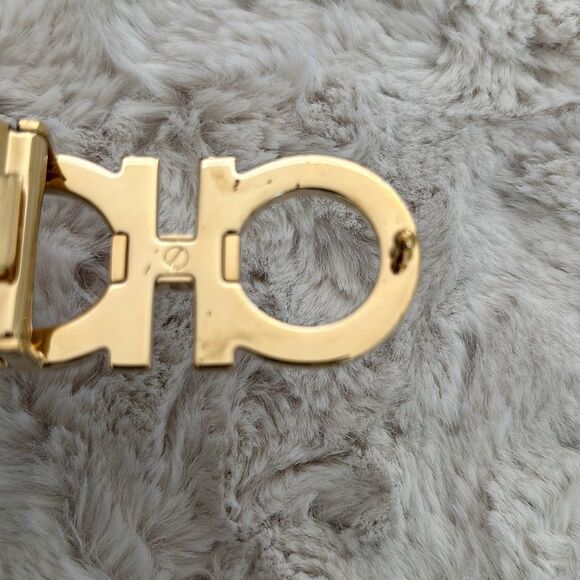 Salvatore Ferragamo Double Adjustable Calfskin Belt Size 95 in Black/Red - Picture 5 of 12